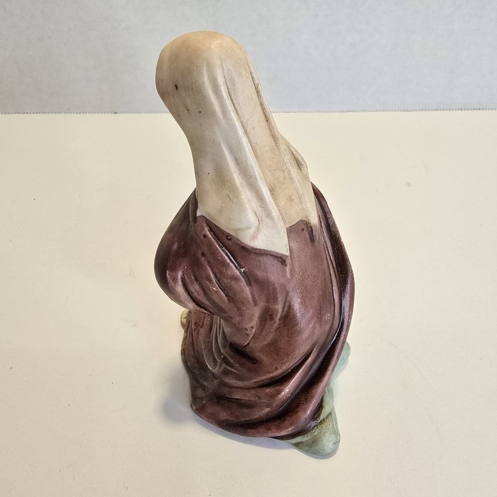 Nativity Set Porcelain Mother Mary Figure Replacement Part Vintage - Picture 4 of 7